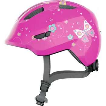 Cyklistická přilba ABUS - dětská helma Smiley 3.0 pink butterfly růžová S (45-50)