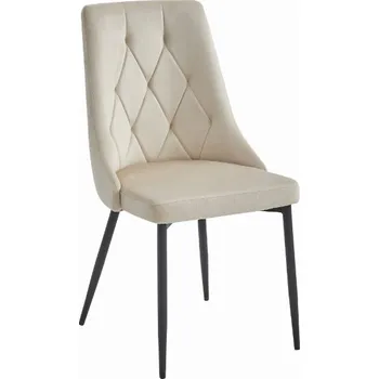 TRENDIE Sametová židle Lima béžová