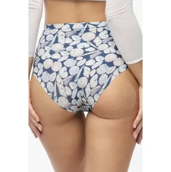 Dámské oblečení Kalhotky Julimex Shells - vyšší pas Modrá XL