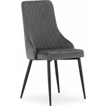 Jídelní židle Sametová židle ISTANBUL šedá