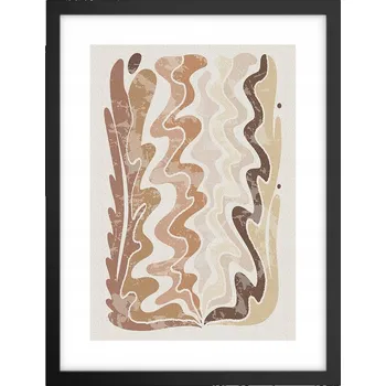 Obraz Obraz plakát v černém rámu do obýváku 30x40, starožitný vzhled, plakáty na zeď