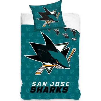 Povlečení Hokejové povlečení NHL San Jose Sharks Shields Velikost: 135x200 + 80x80 cm