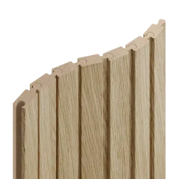 Obklad Lamele 3D Lamely Puzzle, EVROPSKÝ DUB CPL, obložení zakřivených a oblých stěn, 46 x 18 x 2750 mm