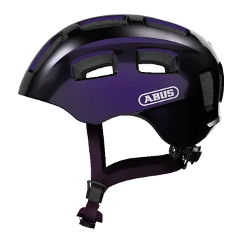 Cyklistická přilba ABUS - dětská helma Youn-I 2.0 černá/fialová S (48-54)