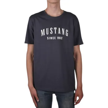 Pánské tričko Mustang T-shirt męski Graphit 4260 2100 403 M Velikost: M