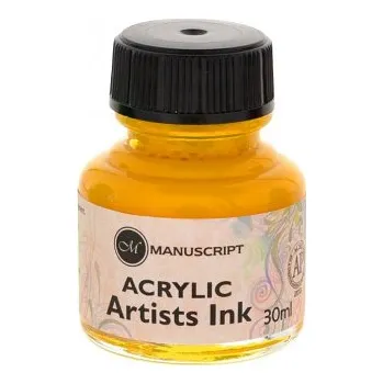 Kaligrafický inkoust Manuscript 30ml – žlutý brilantní (Kaligrafický inkoust Manuscript 30ml – žlutý brilantní)