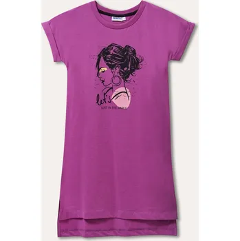 Dívčí šaty Dívčí šaty - WINKIKI WJG 21113, fialová Barva: Fialová, Velikost: 140