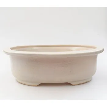 Květináč Keramická bonsai miska 26 x 22 x 8 cm béžová 1394-M24-5026