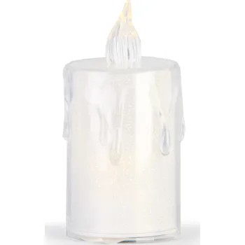 led svíčka Torch LED Svíčka na baterie 3,5 x 8 cm - žlutý plamen