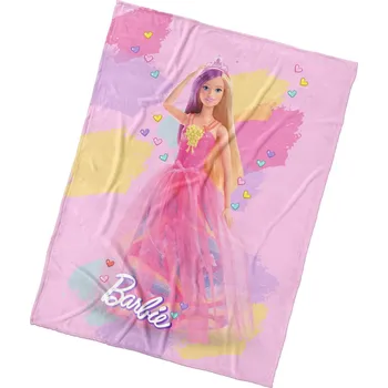 Dětská deka Dětská deka Barbie Duhový Svět 130x170 cm
