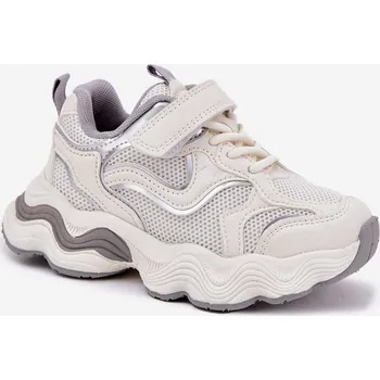 Dívčí tenisky Dětské tenisky na silné podrážce Lianees Barva: Bílá, Velikost: 27