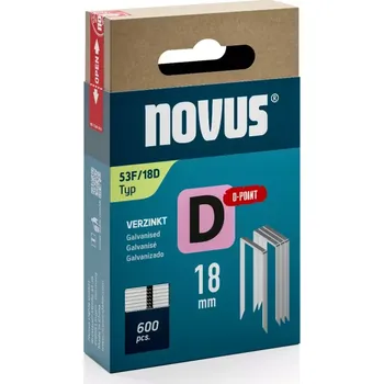 Sponky NOVUS - D 53F (na výběr 6 - 18 mm) 600 ks 14 mm (D-POINT)