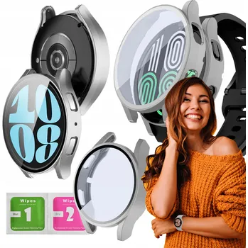 Pouzdro na mobilní telefon Pouzdro ochranné pro Samsung Galaxy Watch 4/5 44mm 2v1 kryt pouzdro na chytré hodinky