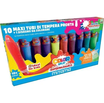 Mitama Mitama, 62864, sada temperových barev s aplikátorem, 10 ks