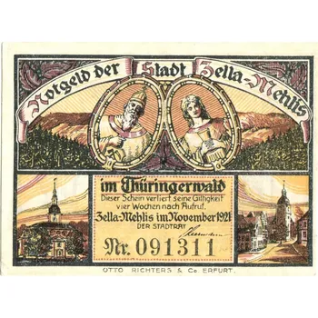ZELLA-MEHLIS. 50 Pfennig 1921.