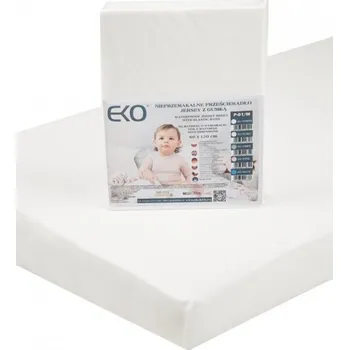 Prostěradlo Prostěradlo do postýlky EKO Prostěradlo s gumou žerzej bílá 120x60 cm