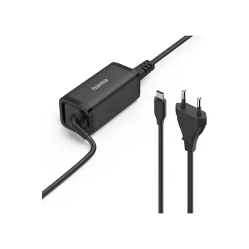 Adaptér k notebooku Hama USB-C napájecí zdroj pro notebooky, Power Delivery, GaN, 45 W
