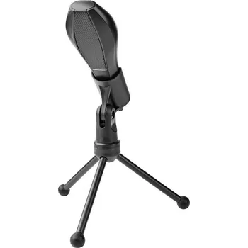 Mikrofon NEDIS stolní všesměrový mikrofon/ duální kondenzátor/ s tříramenným stojanem/ USB/ citlivost -38dB/ černý