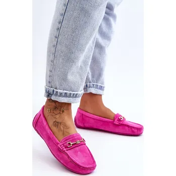 Dámské mokasíny Dámské klasické semišové mokasíny Corinell Barva: Růžová, Velikost: 37