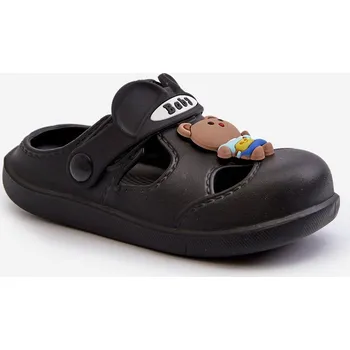 Dívčí baleríny Dětské Nazouváky Pěnové Lucas Barva: Černá, Velikost: 28