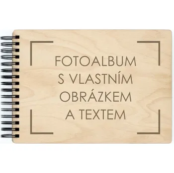 Fotoalbum Dřevěné fotoalbum VZOR NA MÍRU Vyber typ vazby: Pevná dělená (bílá), Barva vnitřních papírů: Grafitová