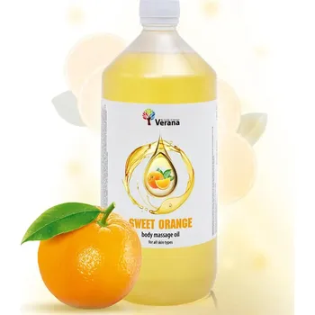 Masážní přípravek Tělový masážní olej Verana Sladký pomeranč 1000 ml