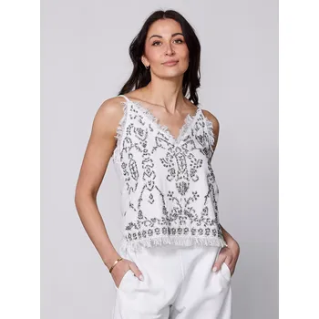 Dámské tričko Top Nu Denmark 8425-46 bílý s flitry Velikost: 36