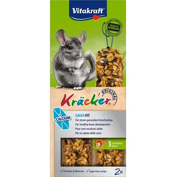 Krmivo pro hlodavce Vitakraft krekry pro činčily Calci Fit