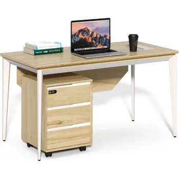 Psací stůl Kancelářský stůl s kontejnerem Houseland Profit Home 02 dub/bílý