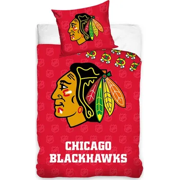 Povlečení Hokejové povlečení NHL Chicago Blackhawks Shields Velikost: 135x200 + 80x80 cm