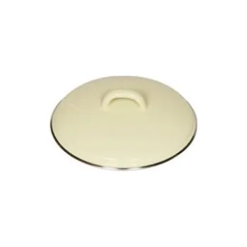 Poklice Smaltovaná poklice - 16 cm - světle žlutá