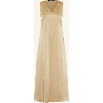 Dámské šaty Weekend Max Mara Dámské Saténové Šaty Ottelia, světle hnědá, 44