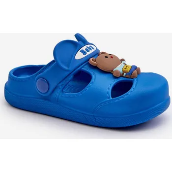 Dívčí baleríny Dětské Nazouváky Pěnové Lucas Barva: Modrá, Velikost: 30