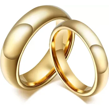 Prsten Snubní prsteny z chirurgická ocel IP žluté zlato