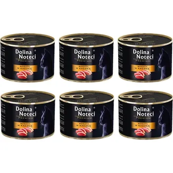 Krmivo pro kočku DOLINA NOTECI Premium Rich in duck - mokré krmivo pro kočky - 6x185g