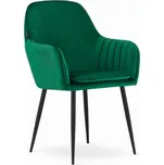 Sametová židle Warsaw zelená