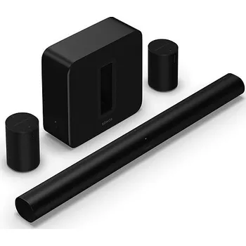 Domácí kino Sonos Arc Ultra černý + Sonos Sub 4 + 2x Sonos Era 100