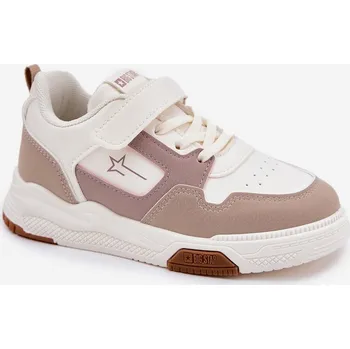 Dívčí tenisky Lehké Dětské Tenisky Big Star RR374055 Barva: Béžová, Velikost: 29