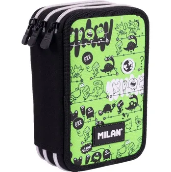 Penál Třípatrový školní penál Milan Tandem s výbavou