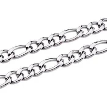 Řetízek Pánský řetízek ocel řetěz Figaro 10 mm 65025 délka 40 cm