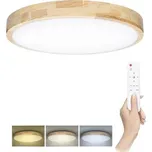 Solight WO8009 LED osvětlení s dálkovým ovladačem Solid Oak