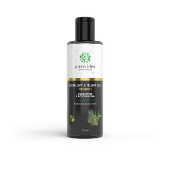 Koupelový olej Eucalypt a kosodřevina v mandlovém oleji 200ml.