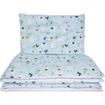 Dětské povlečení Maceshka Povlečení Basic tisk Lamy mint/bílá