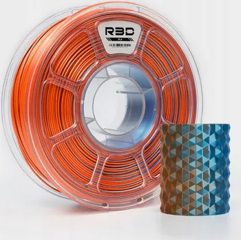 Filament R3D PLA Magic SILK 1,75mm 1kg DUAL Color Modrá Oranžová, vícebarevný