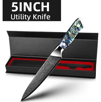 Kuchyňský nůž Damascénský kuchyňský nůž vg10 vrstvený | kuchyňské potřeby, nože - 5palcový nástroj