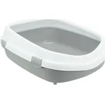 TRIXIE Primo XXL velká toaleta s bílým a šedým rámem 56x25x71 cm