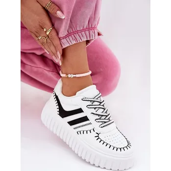 Dámské tenisky Dámské Tenisky Na Platformě Ofenale Barva: Bílá, Velikost: 41