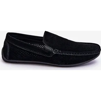 Pánské mokasíny Pánské klasické semišové mokasíny Felixo Barva: Černá, Velikost: 40