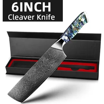 Kuchyňský nůž Damascénský kuchyňský nůž vg10 vrstvený | kuchyňské potřeby, nože - 6palcový sekáček