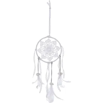 Atmosphera Nástěnný lapač snů FOLK, Ø 16,5 x 56 cm, bílý